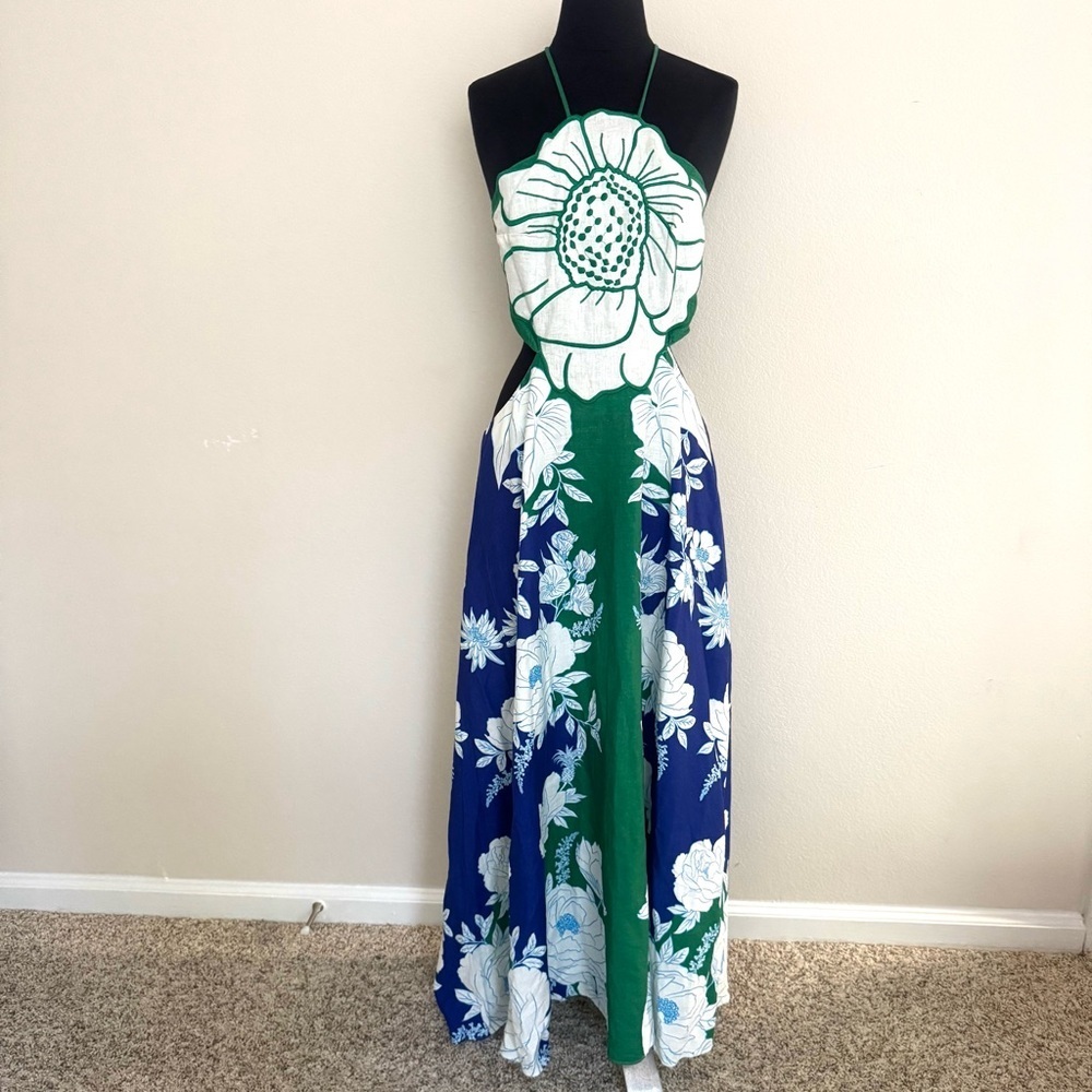 FARM Rio Soft Garden Flower Maxi Dress Size XL - Picture 5 of 14